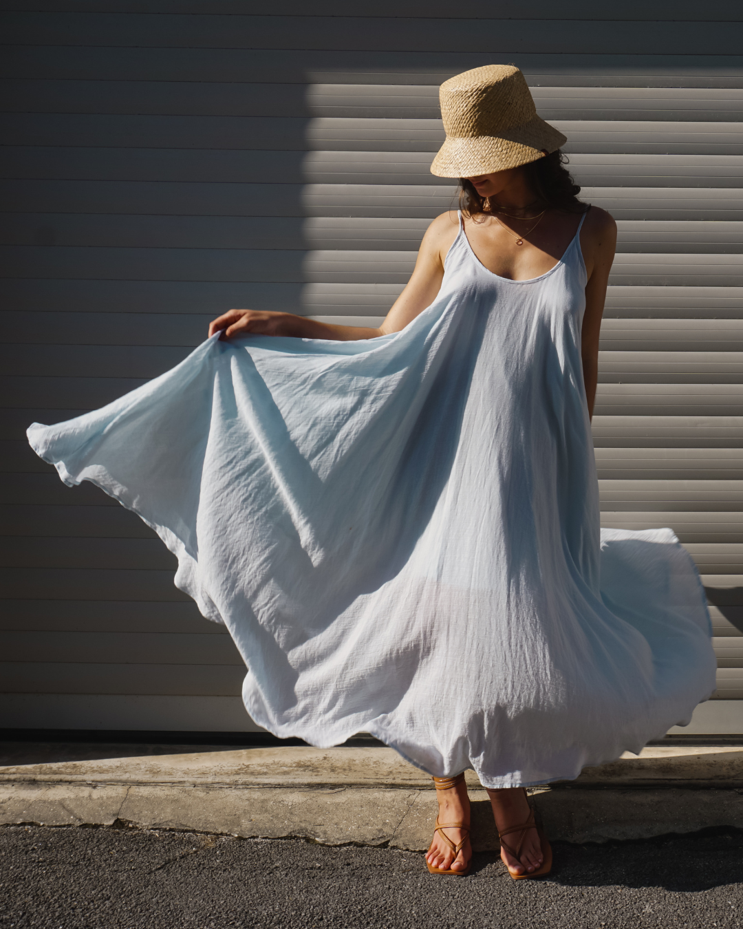 Baby Blue Maxi Summer dress