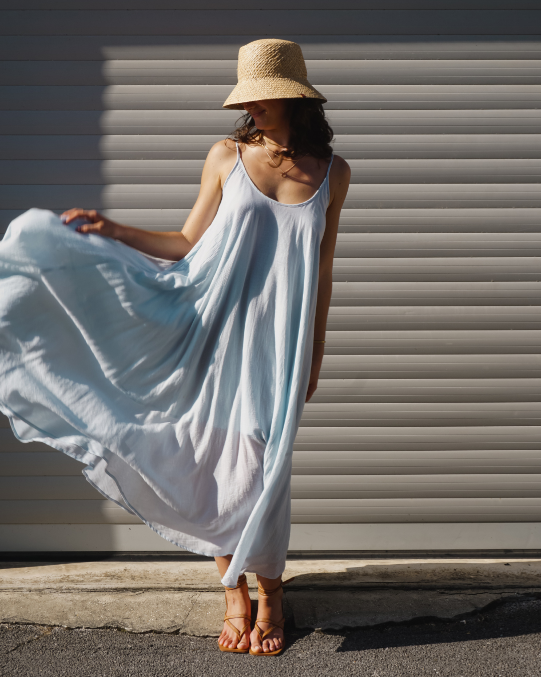 Baby Blue Maxi Summer dress