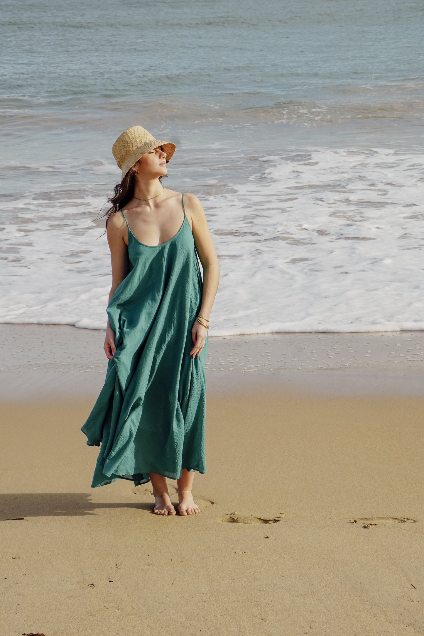 Teal Maxi Summer dress