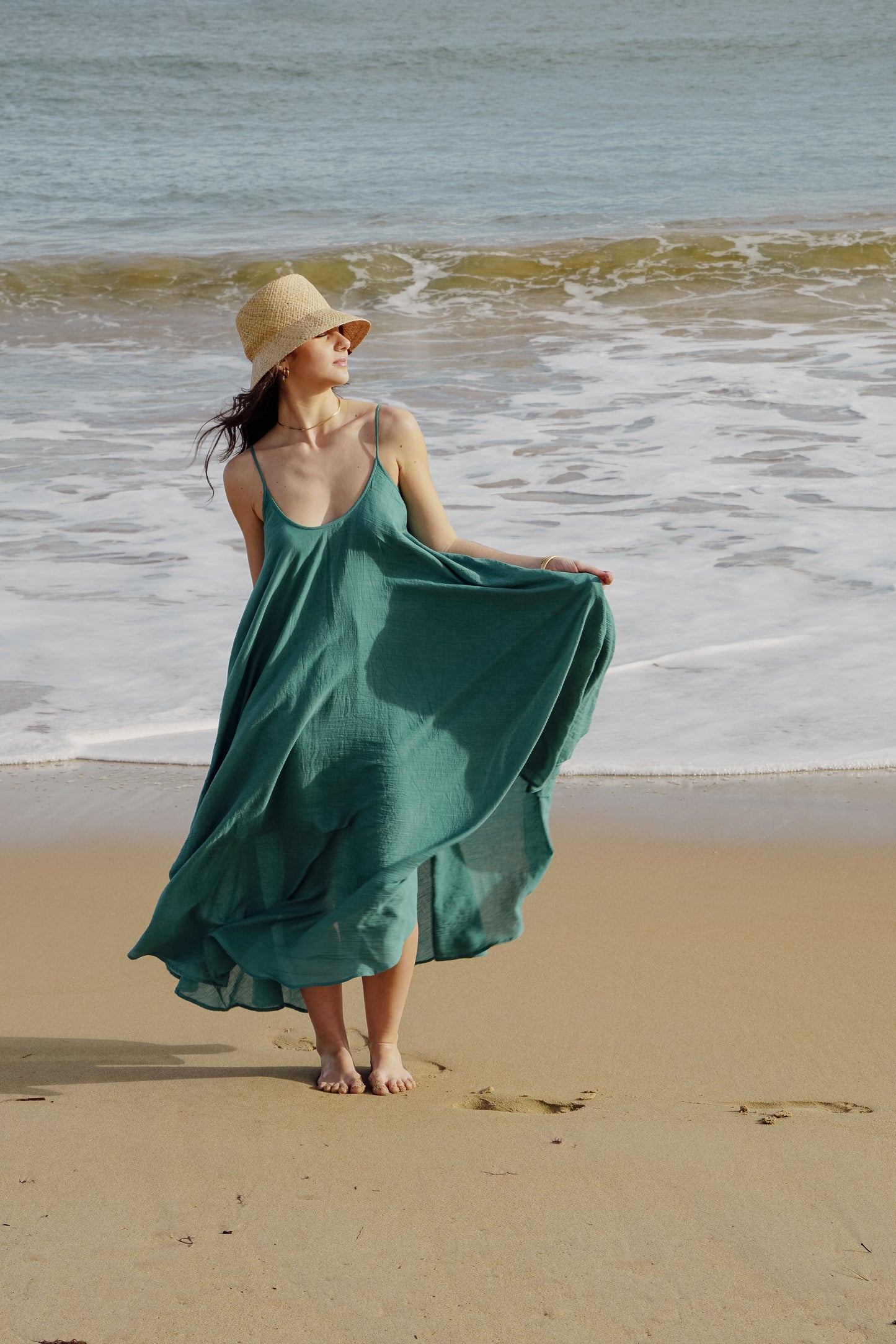 Teal Maxi Summer dress