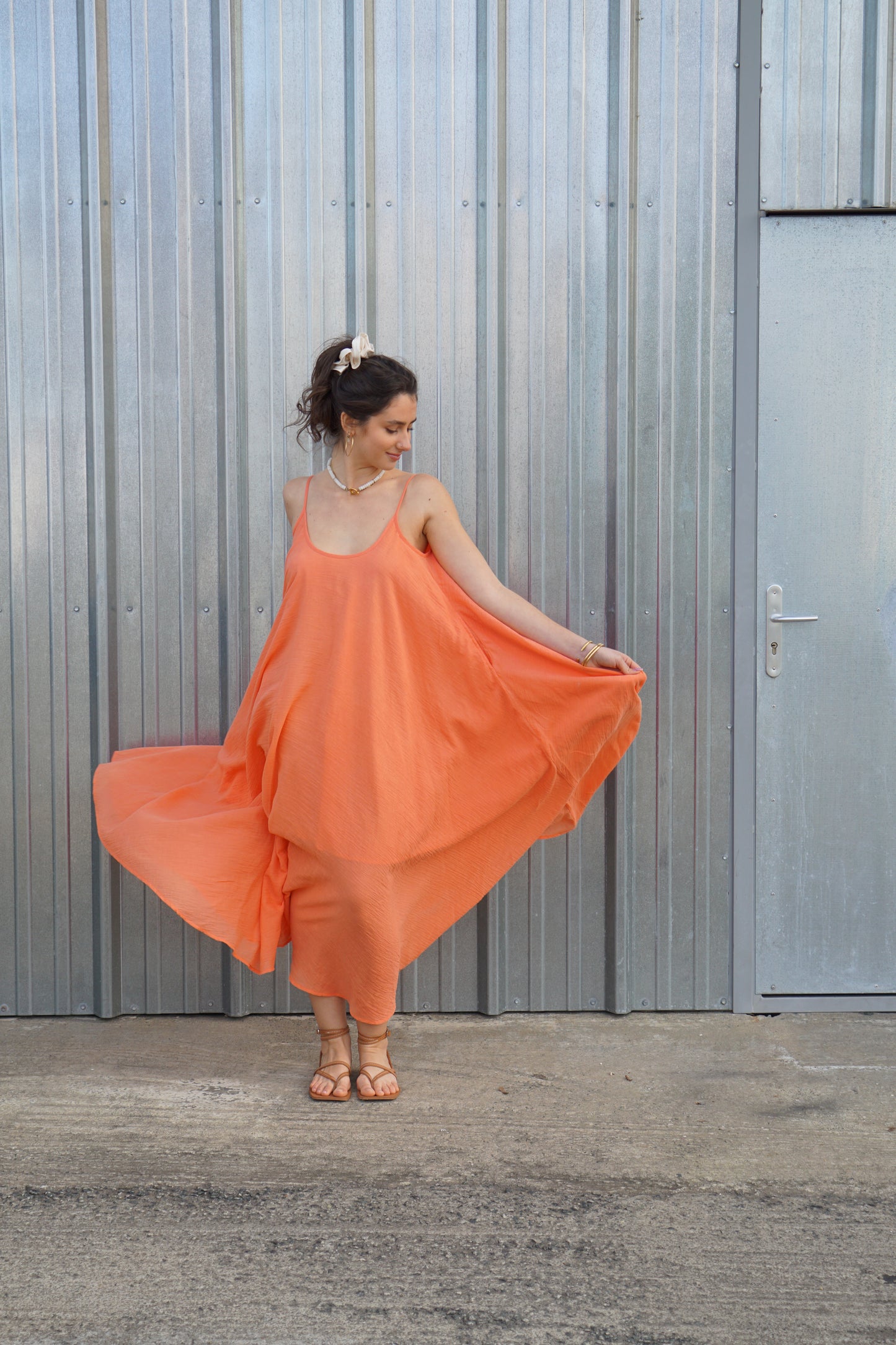 Coral Maxi Summer dress