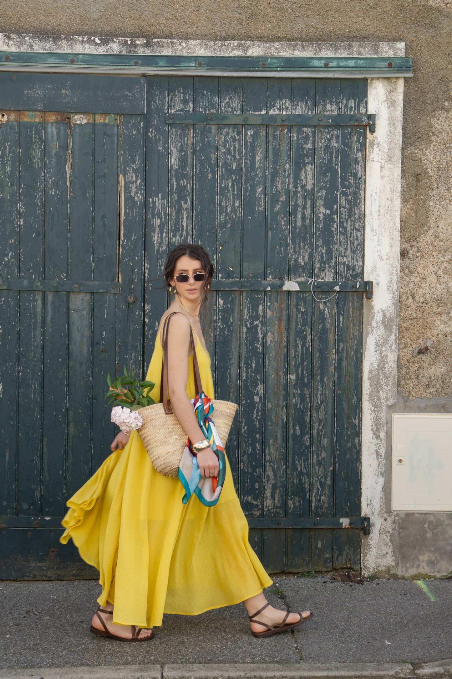Elegant Amber Maxi Summer Dress – 100% Cotton - Cheeky Chic