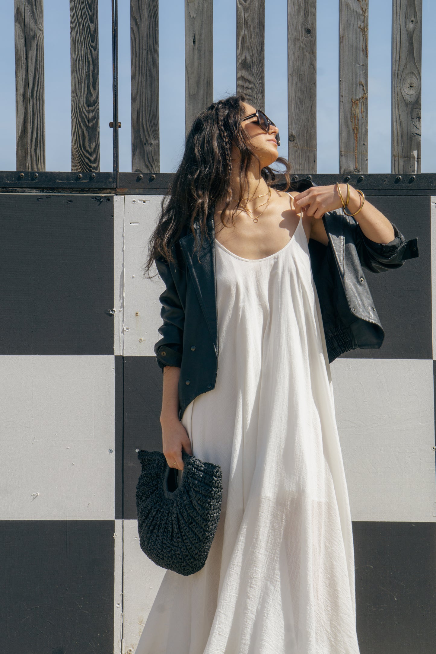 Elegant White Maxi Summer Dress – 100% Cotton - Cheeky Chic