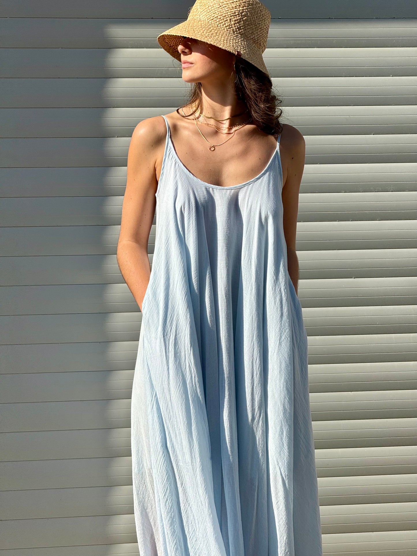 Baby Blue Maxi Summer dress