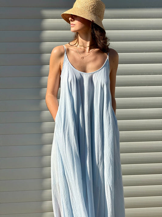 Baby Blue Maxi Summer dress