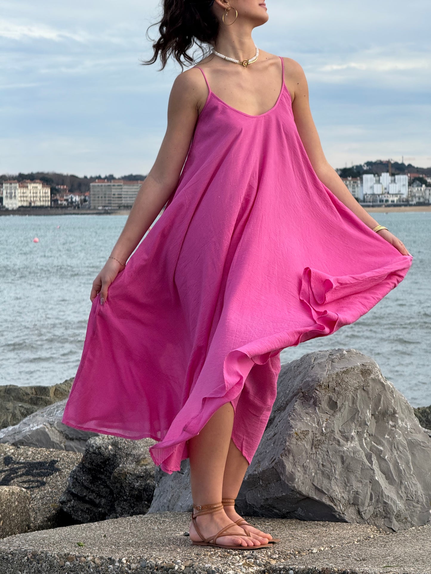 Pink Maxi Summer dress