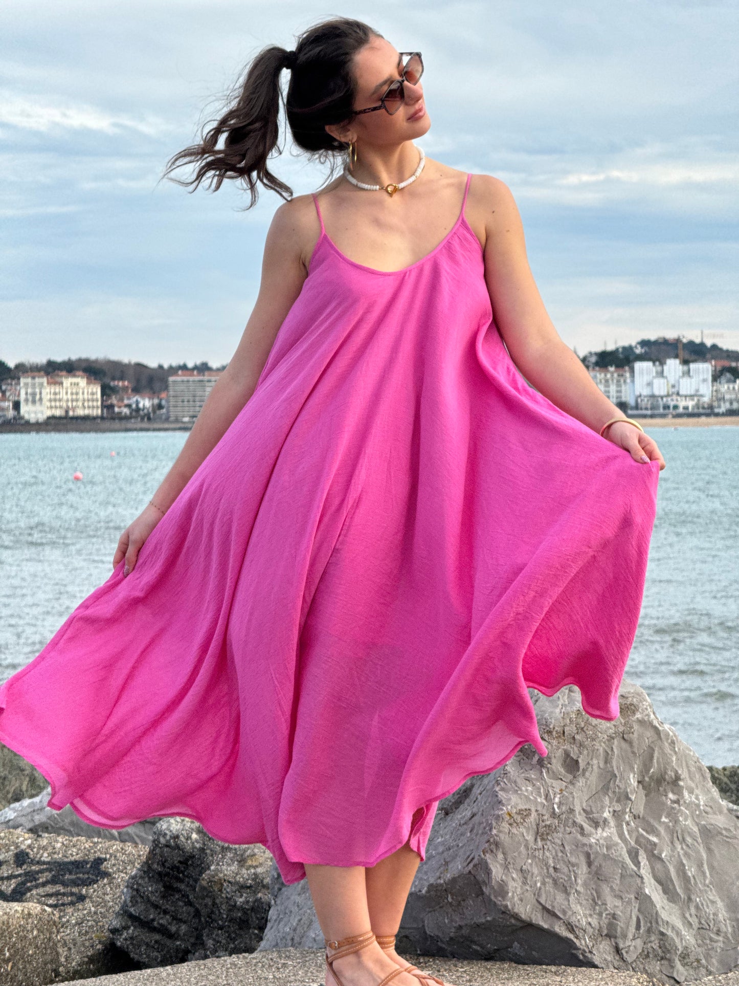 Pink Maxi Summer dress