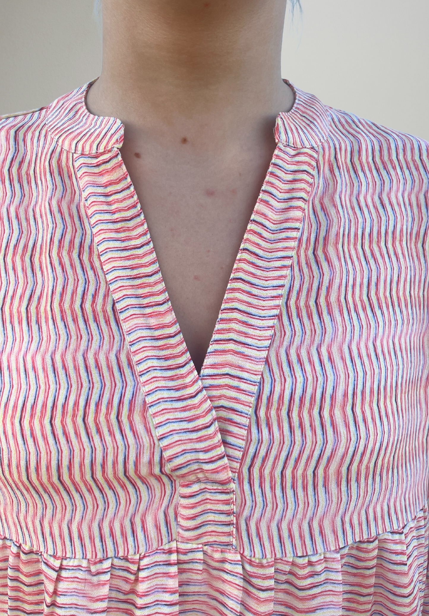 Striped Printed Midi Dress